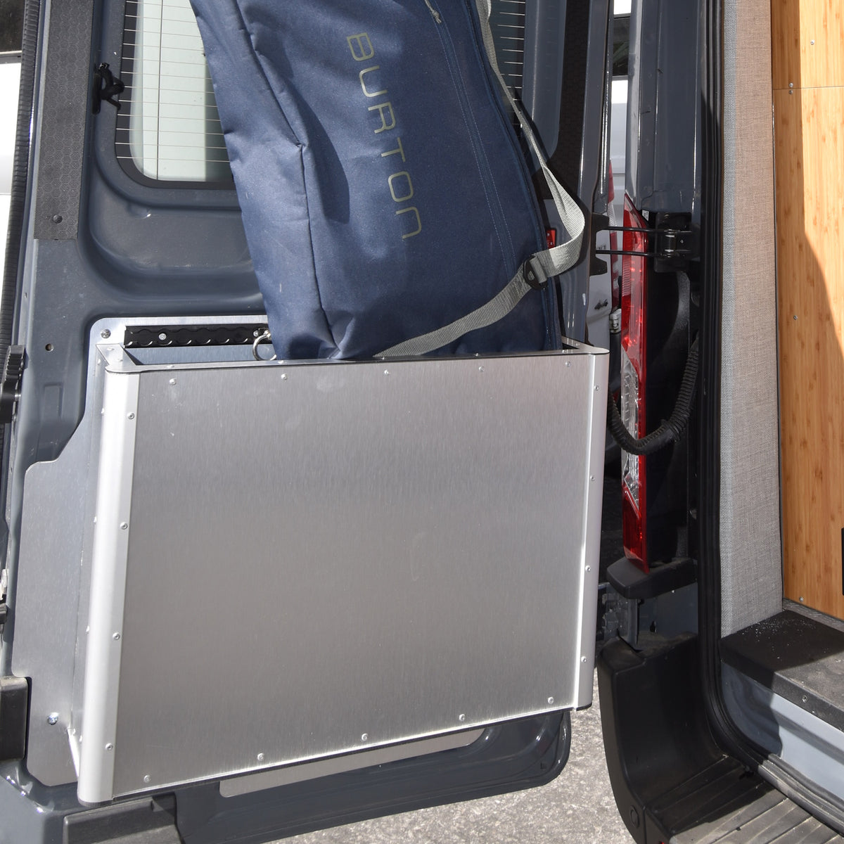 Rear Door Gear Locker - Trail Kitchens
