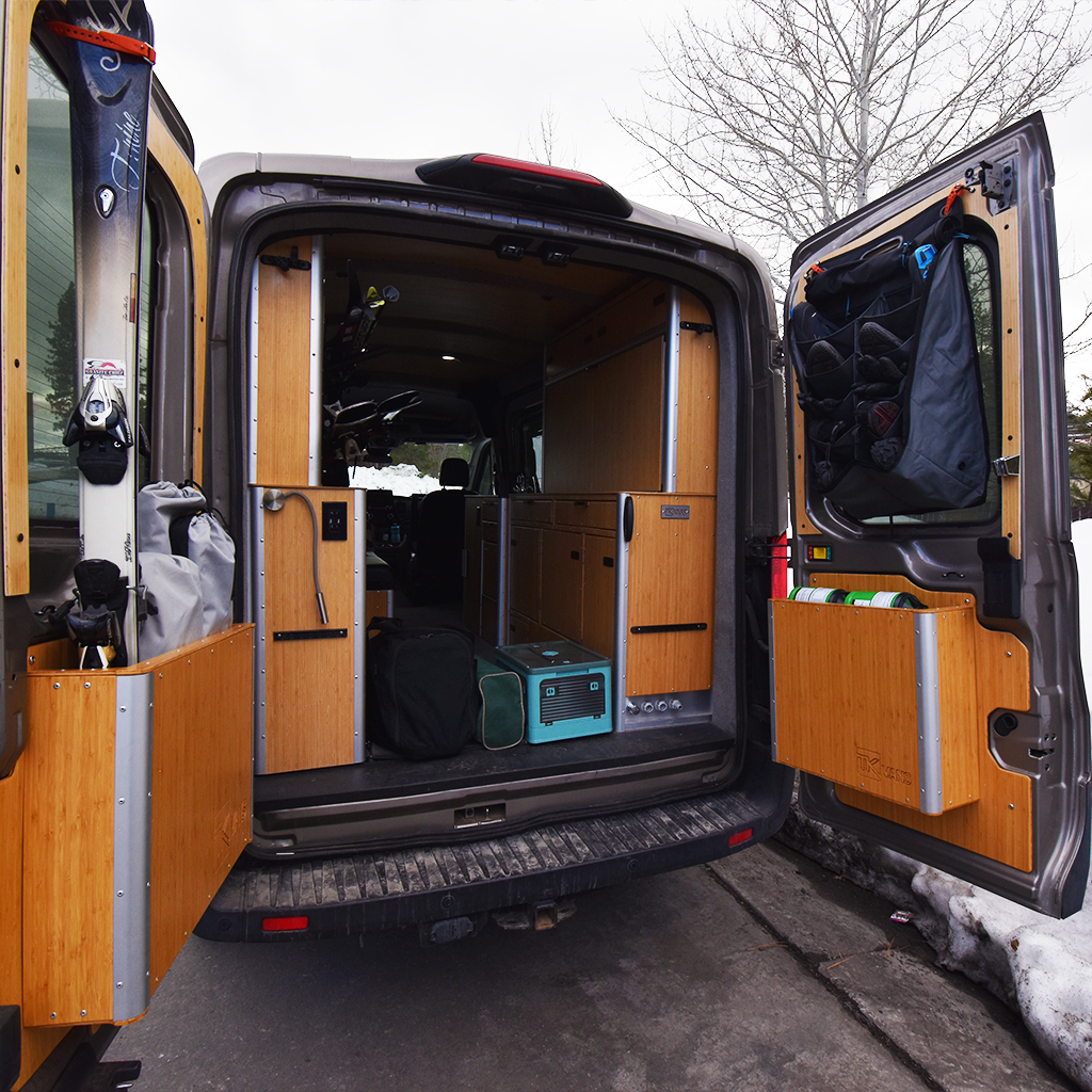 Caravan Rear Locker Rear Door Gear Locker - Trail Kitchens