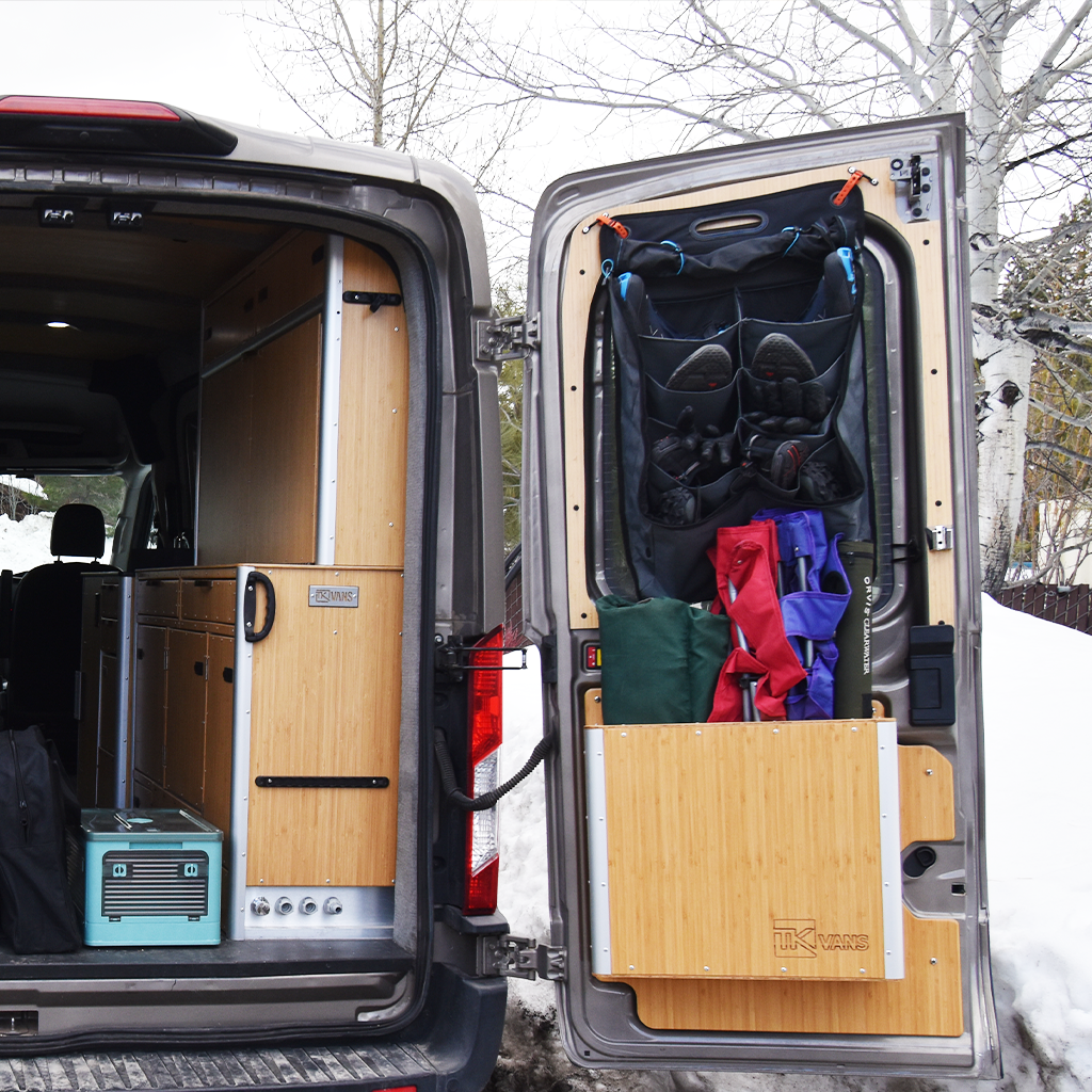 Automatic Rear Locker Rear Door Gear Locker - Trail Kitchens