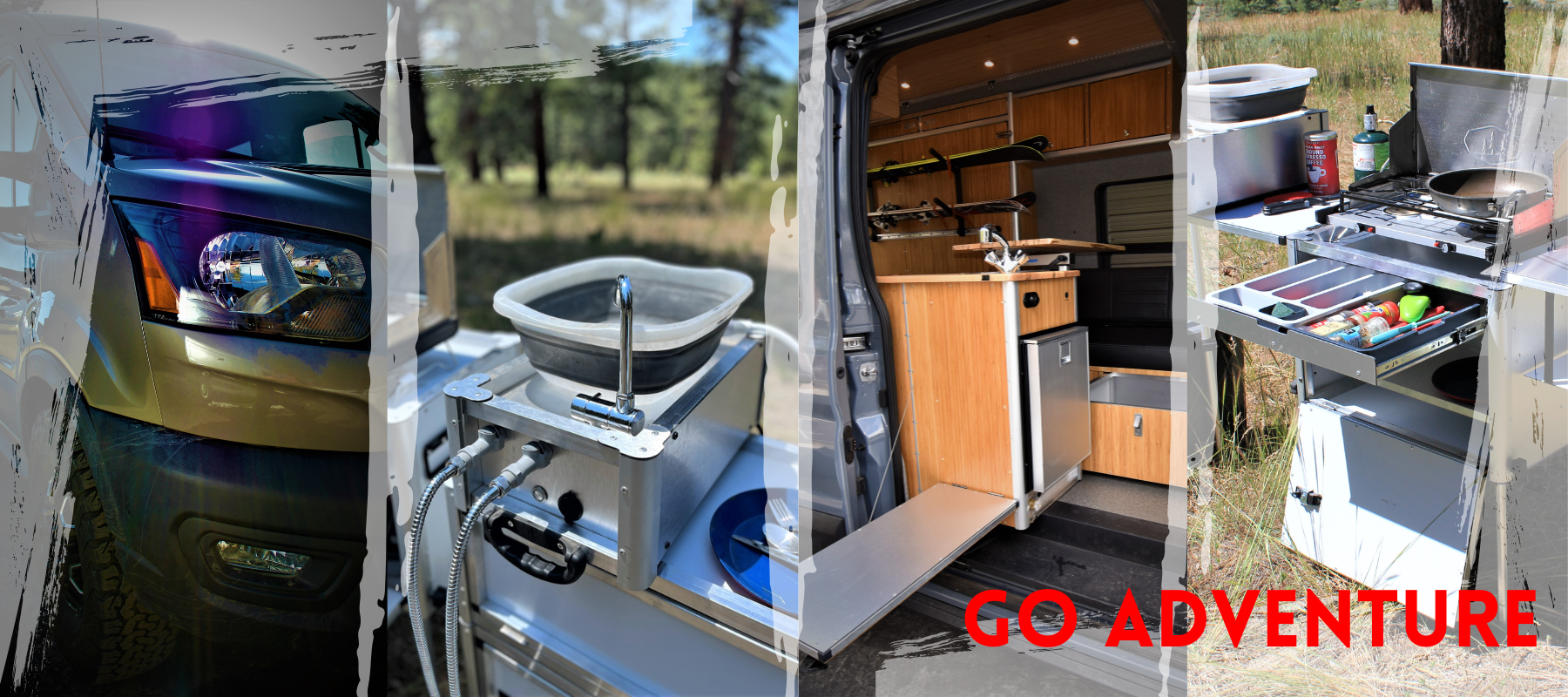 Camp Kitchen by Trail Kitchens  Portable Outdoor Kitchen for Van  Conversions, Camping, and Van Life 