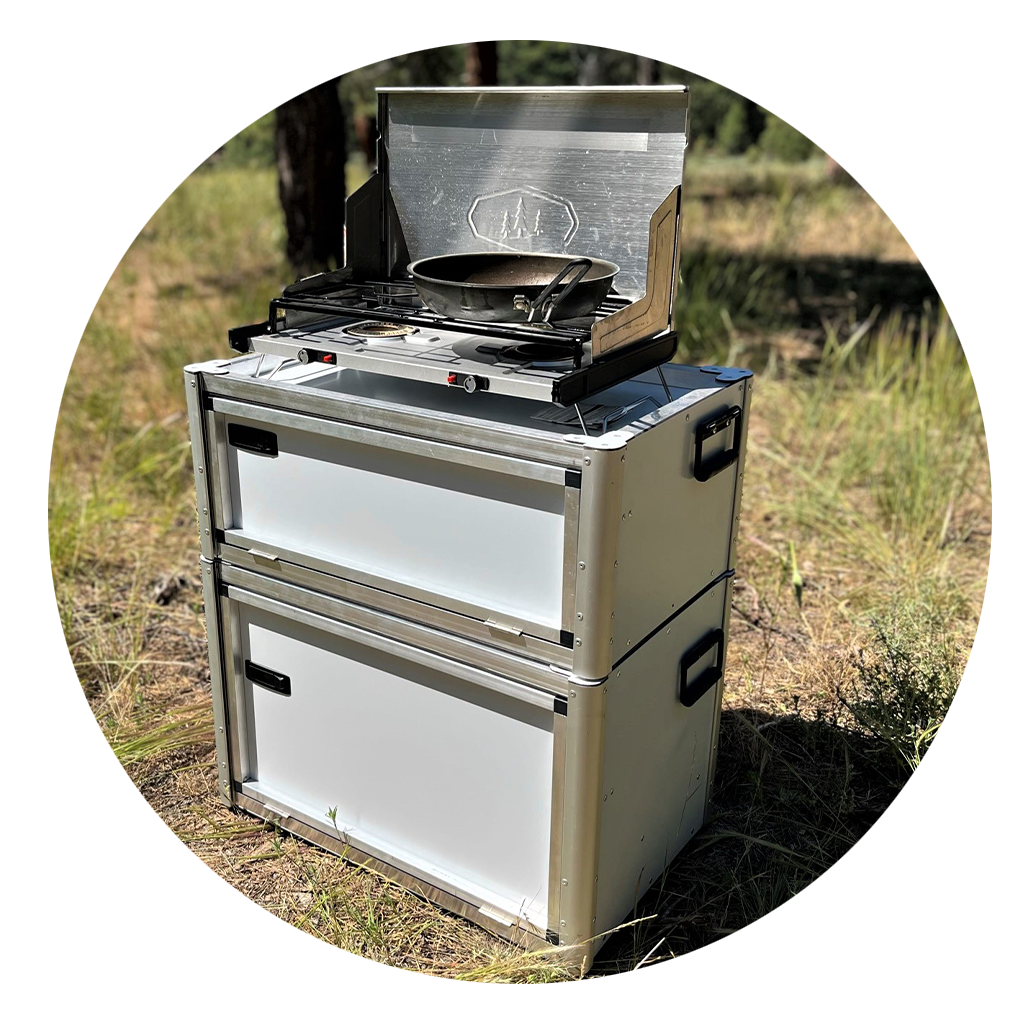 camping kitchen tackle box Trail Kitchens