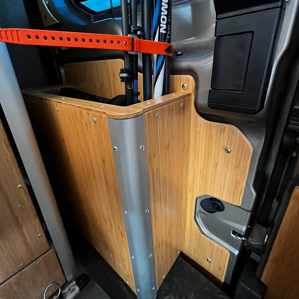 Rear Door Gear Locker - Trail Kitchens