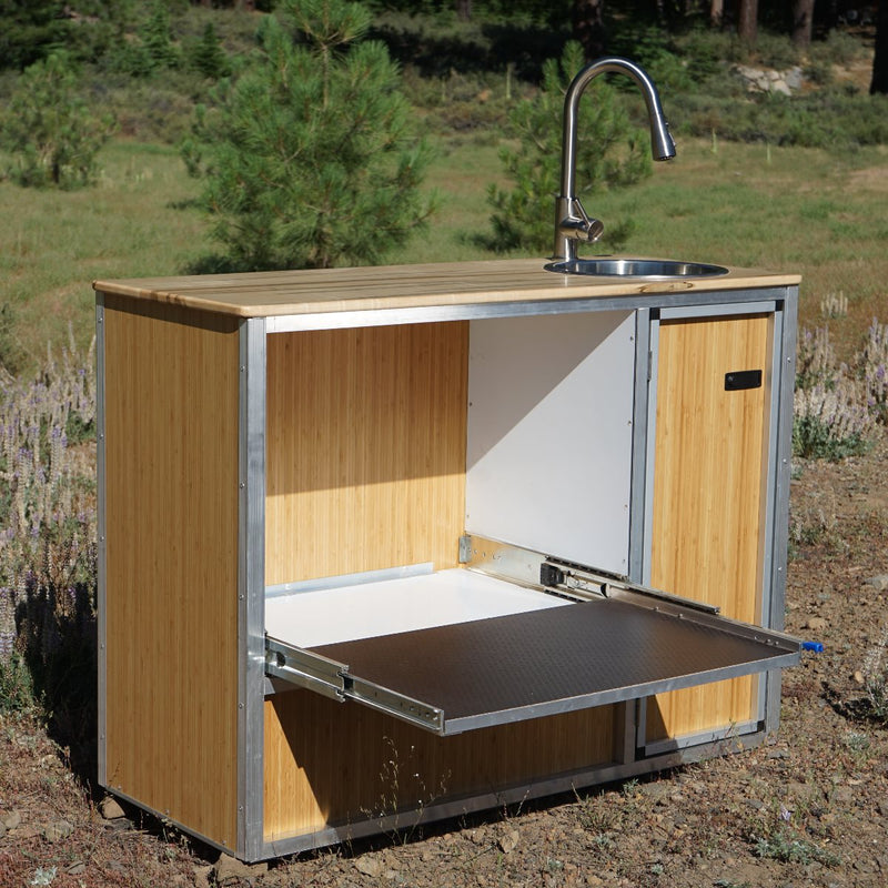 Campervan Galley + Fridge Slide Trail Kitchens