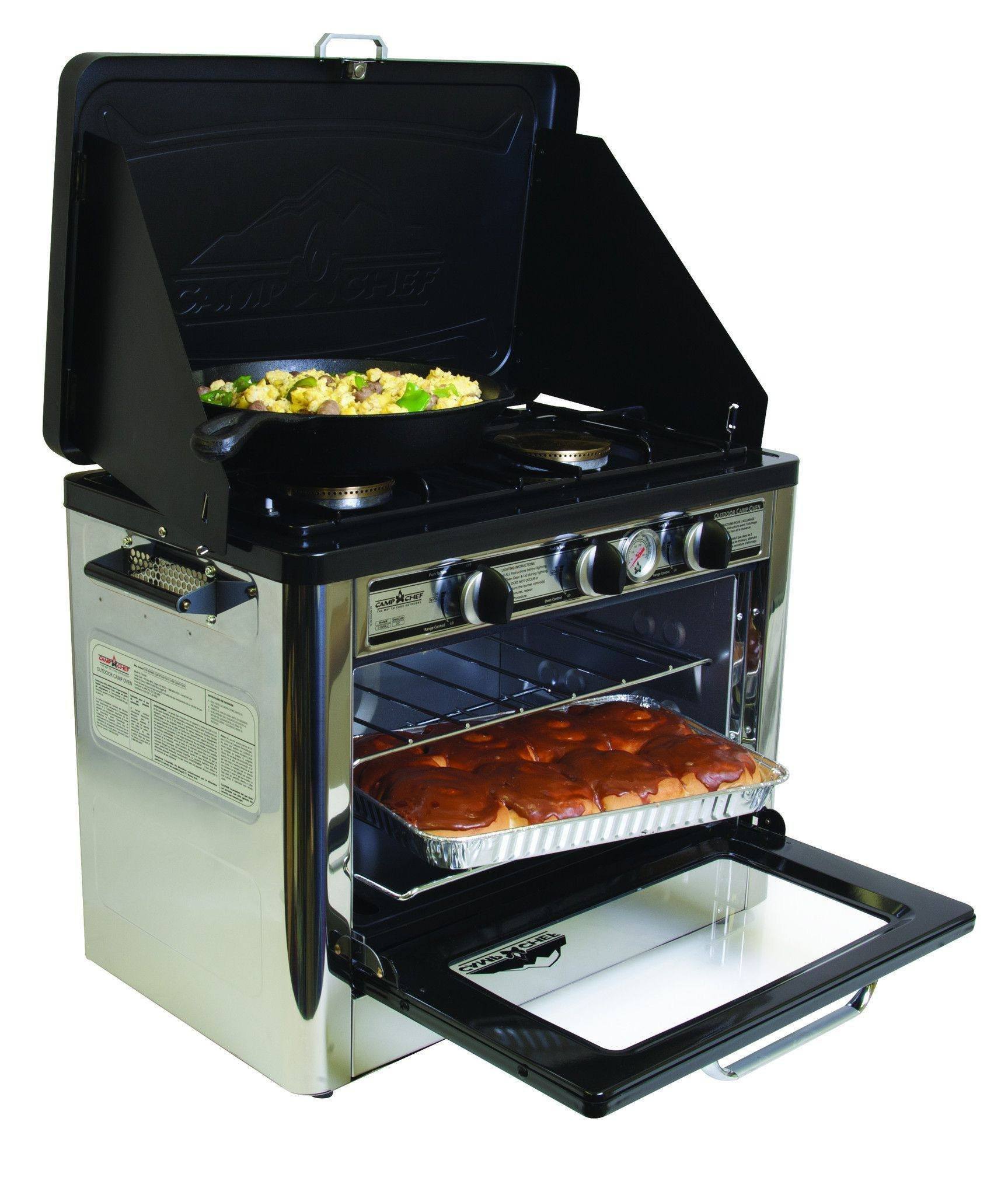 Camp Chef Deluxe Outdoor Oven camping cooking gear 