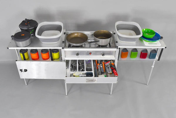 The Ultimate Portable Camp Kitchen w/ Stove - Trail Kitchens
